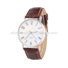 new design wholesale wrist leather straps Arabic numerals lobor watch quartz